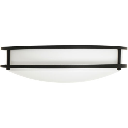 EnviroLite LED 14 inch Matte Black Flush Mount Ceiling Light